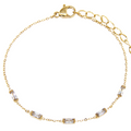The Linear Baguette Station Bracelet