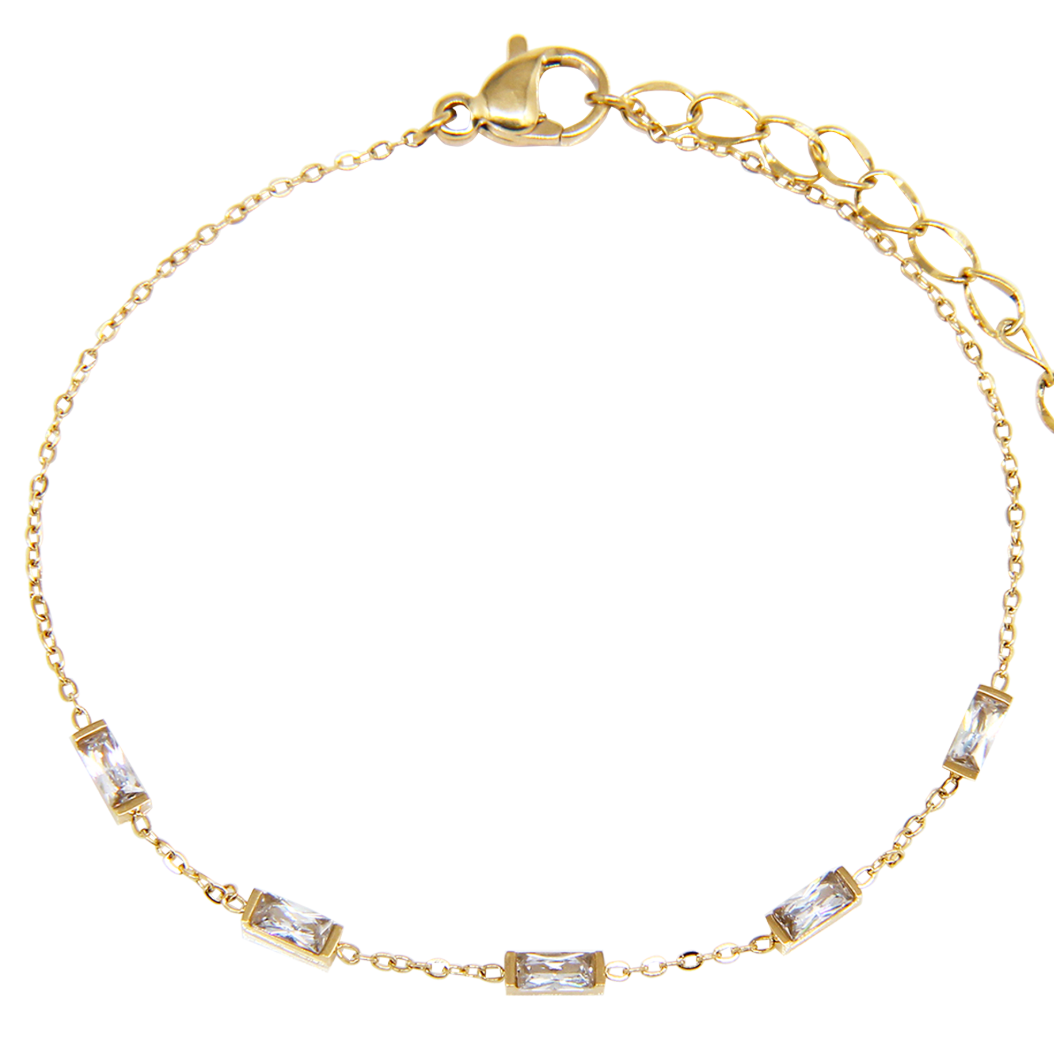 The Linear Baguette Station Bracelet