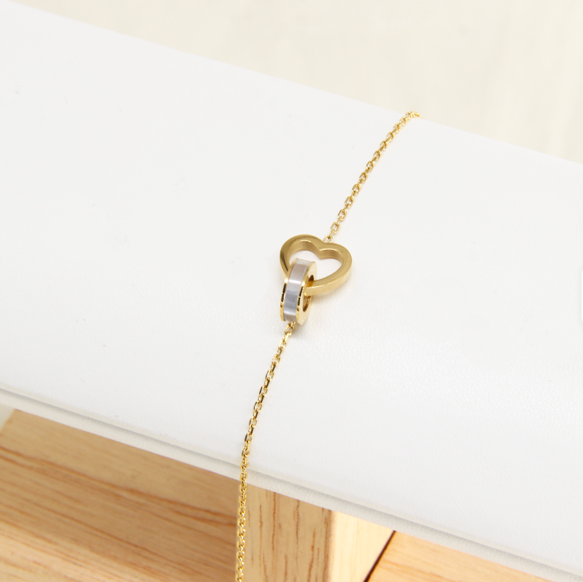 Interlocking Heart & Eternal Ribbon Bracelet