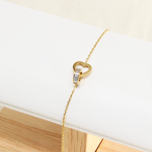 Interlocking Heart & Eternal Ribbon Bracelet