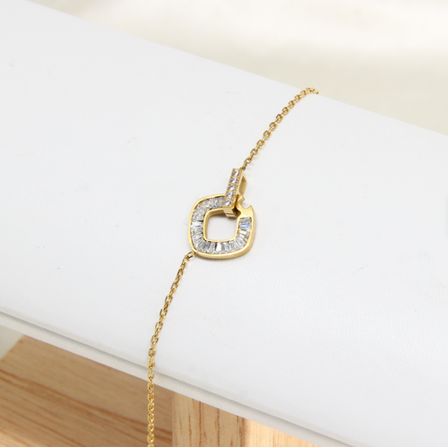 Geometric Deco Link Bracelet