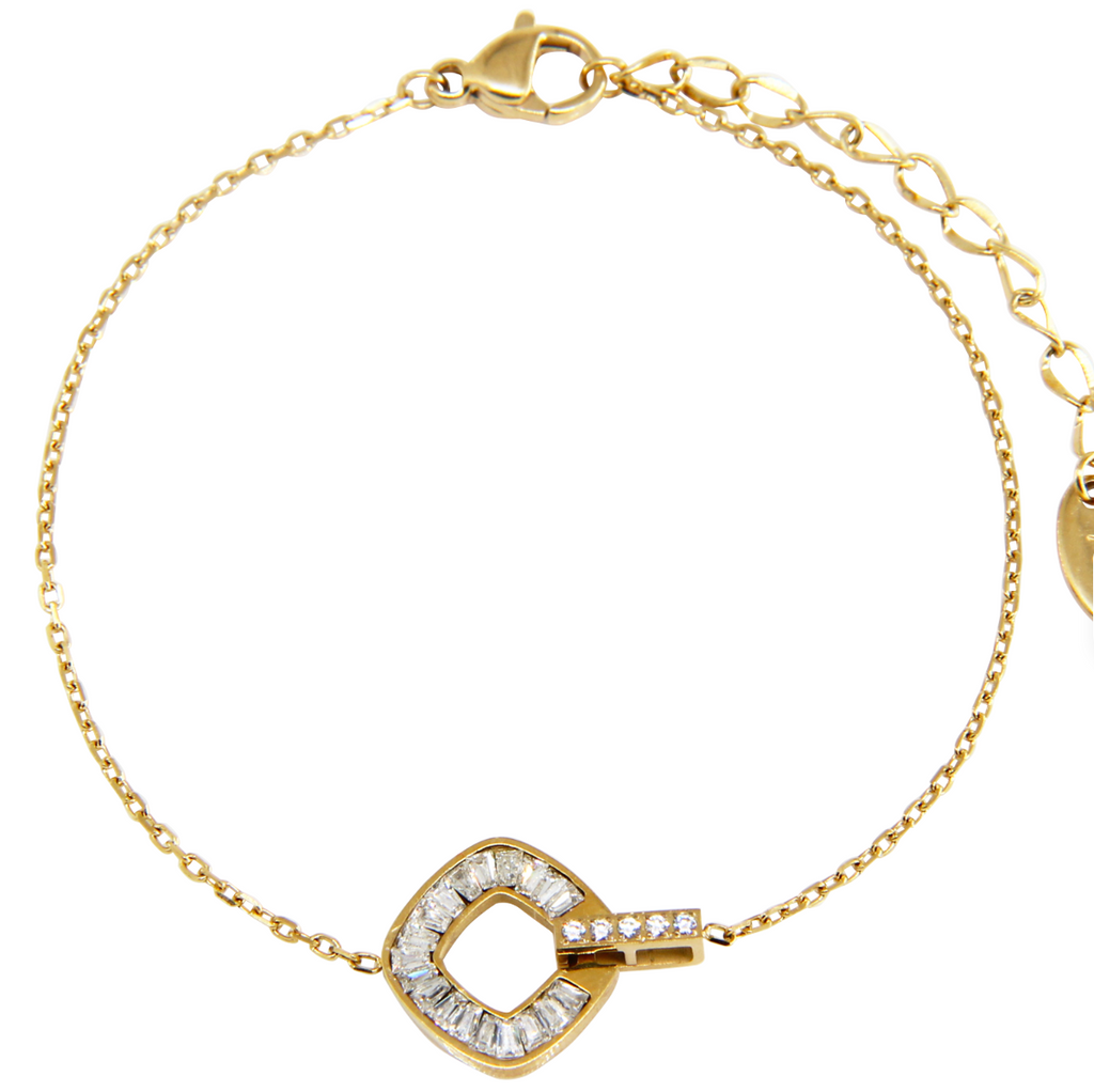 Geometric Deco Link Bracelet