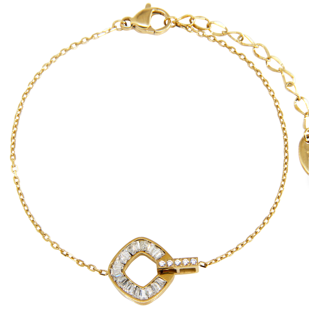 Geometric Deco Link Bracelet