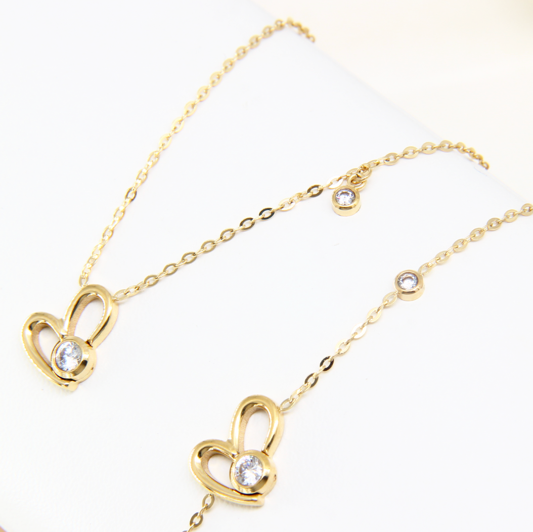The Elysian Asymmetric Heart Necklace