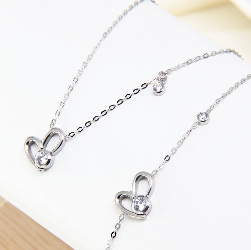 The Elysian Asymmetric Heart Necklace