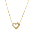 The Amara Textured Heart Pendant
