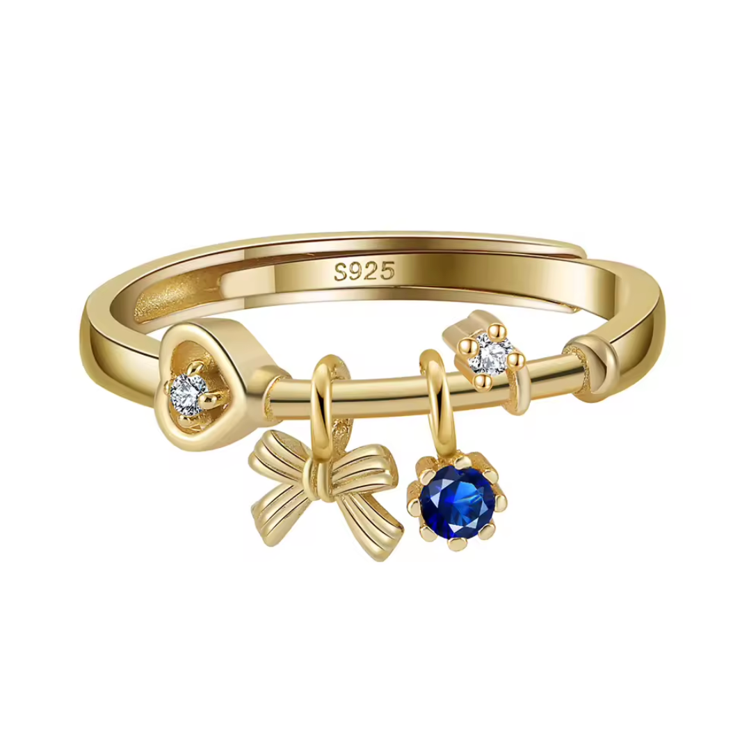 The Charmed Sapphire & Bow Ring