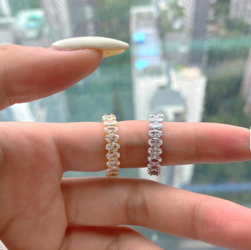 Infinite Oval Eternity Band