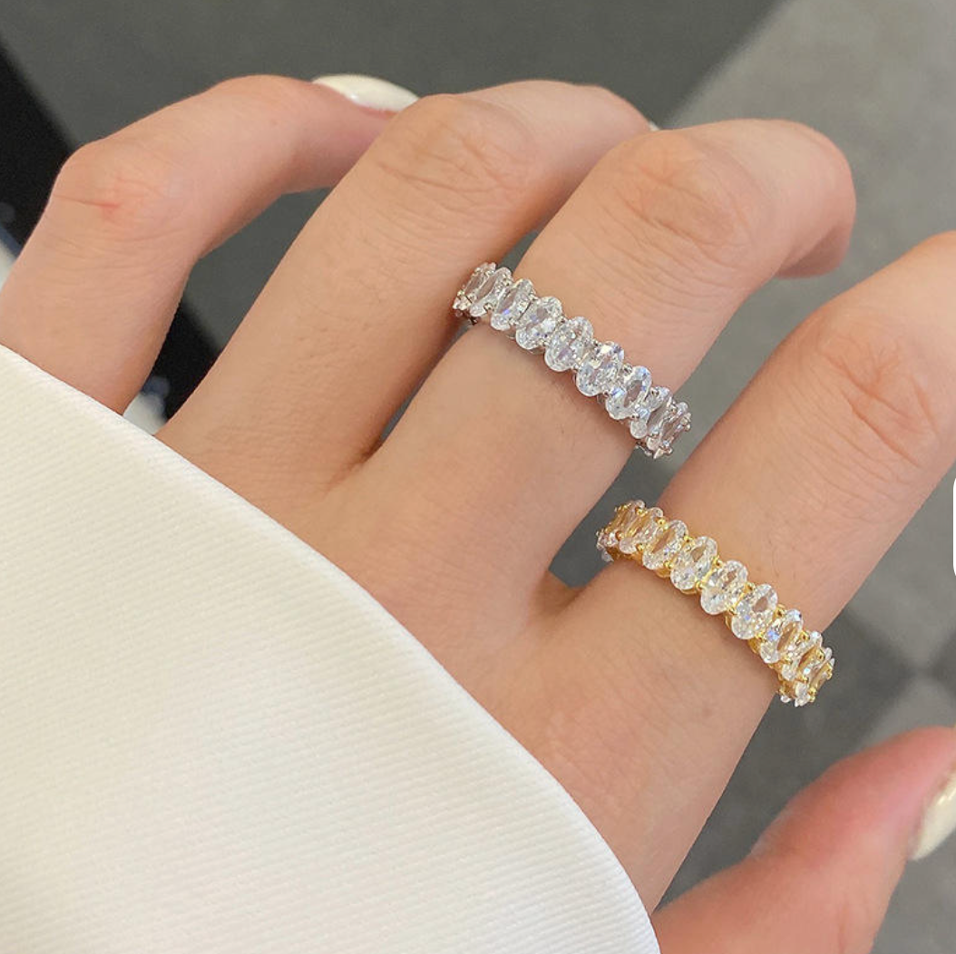 Infinite Oval Eternity Band